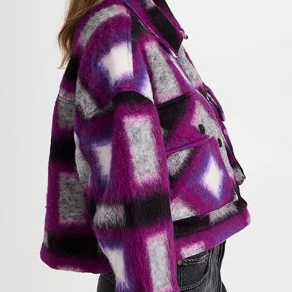 Blank NYC plaid cropped jacket (NWT) - Picture 2 of 9